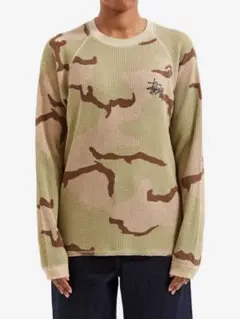 う*り様 Stussy サーマル　カットソー　迷彩　ワッフル　ロンT 短丈　Mサ う*り様 Stussy サーマル カットソー 迷彩 ワッフル ロンT 短丈 Mサ
