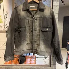 【WYM LIDNM】DENIM CROPPED ZIP TRUCKER JKのサムネイル