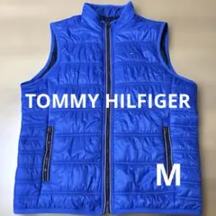 TOMMY HILFIGER キルティングベスト　青　メンズM