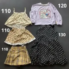 女の子　服　まとめ売り　110 120 130 スカート　ワンピース　長袖