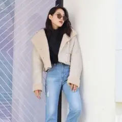 EMODAフェイクムートンジャケット