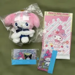 サンリオキャラクターズHappyくじマイメロディ ぬいぐるみチャーム セット