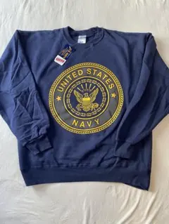 XL新品未使用 US NAVY放出品 サークルプリントクルースウエットSOFFE 