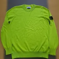 STONE ISLAND 蛍光グリーンイエロー ニットセーター極美 L