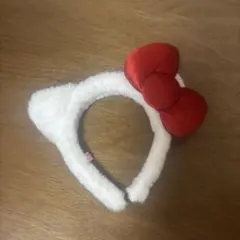 ハローキティ風耳付きカチューシャ