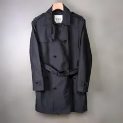 ZARA（ザラ）ダブルブレスト トレンチコート / ダークネイビー Mサイズ