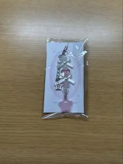 星型リボン付き携帯ストラップ