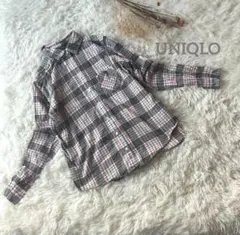 ユニクロ✳︎長袖チェックネルシャツ　前開き　カジュアル　アメカジ　春 カラー