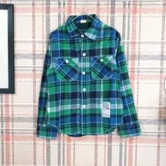 ＊OFFICIAL TEAM キッズ 140 男の子 チェック柄 ボタン シャツ