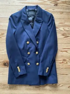 BANANA REPUBLIC ネイビー ダブルブレスト ブレザー