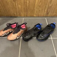 ナイキ、サッカーシュ－ズ、2点セット、スパイクとトレシュ－