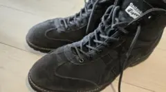 オニツカタイガー メキシコリンカン ブラックスウェード ブーツ