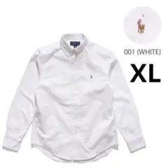 1079 ポロ ラルフローレン 長袖　ボーイズサイズ 　XL ホワイト　未使用品