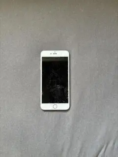 iPhone 6 シルバー 本体 画面ひび割れあり