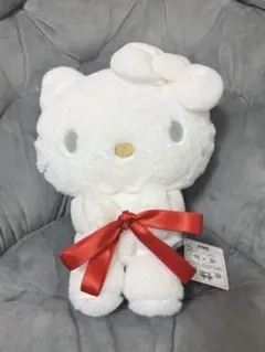 ハローキティ　抱っこポーズドール　BIGタイプ 白　ホワイト　キティ　ぬいぐるみ