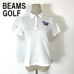 ビームスゴルフ 半袖ポロシャツ 白 コットン ポリエステル M B4879
