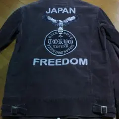 backboneバックボーン 70'sGジャン デニムジャケット 超レア】バックボーン BACKBONE ディアスキンレザーデニム