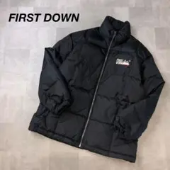 OLD FIRST DOWN ファーストダウン 刺繍ロゴ ダウンジャケット