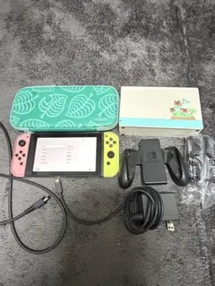 Nintendo Switch どうぶつの森　ピンク/イエロー 本体