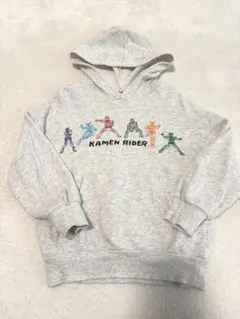 仮面ライダー　キッズ　トレーナー　グレー