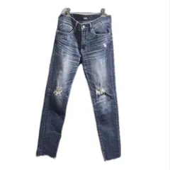 AZUL by MOUSSY スキニー　ダメージ　デニム