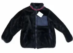 【新品・タグ付き】branshes ボアブルゾン 黒 140cm