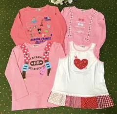 美品 ホットビスケッツ ダブルビー カットソー ロンT 110 120