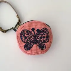 ミナペルホネン　forest wingまん丸ポーチ　ハンドメイド❤︎-2