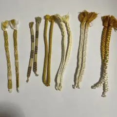 羽織紐　6組　正絹　からし色系