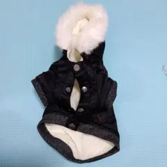 Puppia ブラック フード付き犬服のサムネイル