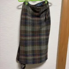 Polo by Ralph Lauren チェック柄 ラップスカート