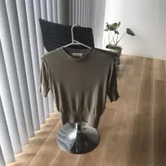 UNE MANSION ベージュ 半袖ニット