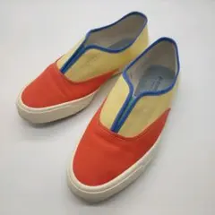 美品　ムーンスター　スリッポン　マルチカラー　24 moonstar