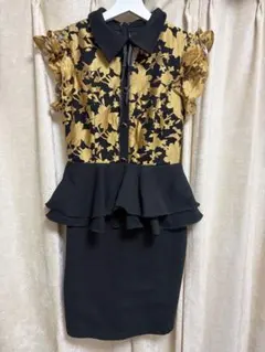 dazzy キャバドレス ミニドレス ナイトドレス レース ペプラム 美品