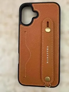 【美品】HANATORA iPhone16 Plus ケース ブラウン