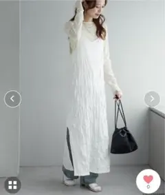 サテンキャミワンピース