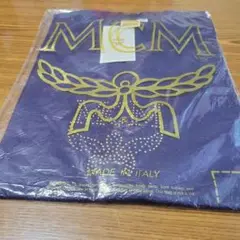 【新品・未使用】レア物　②MCM   メンズ  半袖Tシャツ　Mサイズ　ネイビー