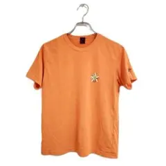 mont-bell 半袖Tシャツ 刺繍入り オレンジ S アウトドア インナー