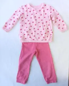 ユニクロ 110cm ルームウェア パジャマ ピンク 女の子　保育園児