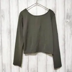 m line　(F)　長袖 ロングTシャツ