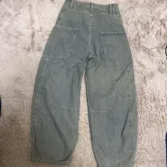 yoro ストライプバルーンパンツ