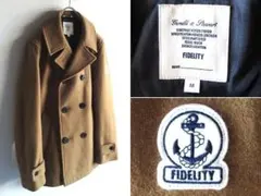 FIDELITY ロゴワッペン ウールメルトン Pコート リーファージャケット