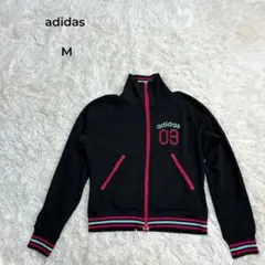 adidas ジャージ 上　M 黒 フルジップ 長袖 トラックジャケットのサムネイル