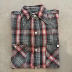 ヴィンテージ60〜70s CONEMILLS USA製ヘビーチェックネルシャツ