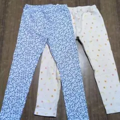 [110]ユニクロ 女の子用 レギンス 2枚セット