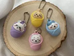 ちいかわ おくるみマスコットチャーム 全4種 コンプリート