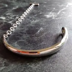 4℃ silver バングル ボールチェーン留め具 - メルカリ