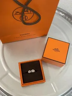 HERMES シェーヌダンクル総柄 ニットワンピース シルク/カシミヤ混