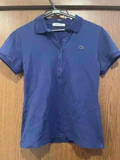 LACOSTE 青、ネイビー ポロシャツ 半袖
