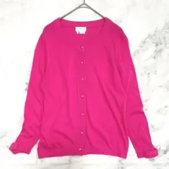 ケイトスペード きれい色 ピンク 長袖 カーディガン 綿混 日本サイズS相当